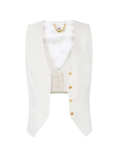 Elisabetta Franchi chaleco asimétrico