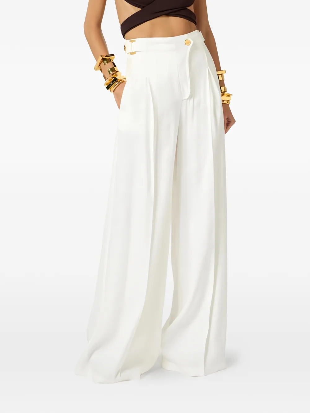 Elisabetta Franchi straps pallazo pants - thumbnail 4 of 5