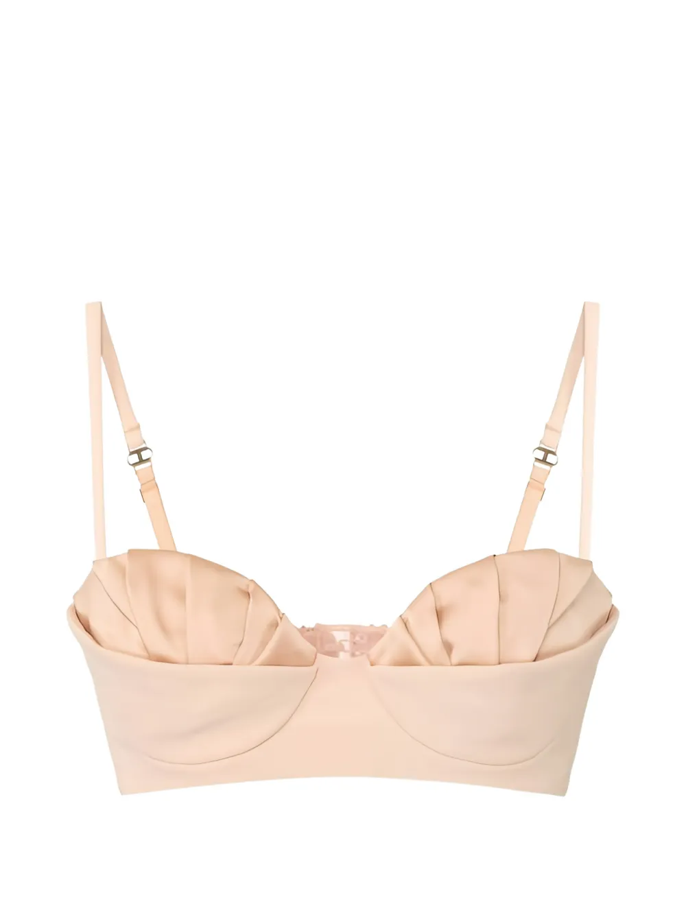 Elisabetta Franchi pleated bra - Toni neutri