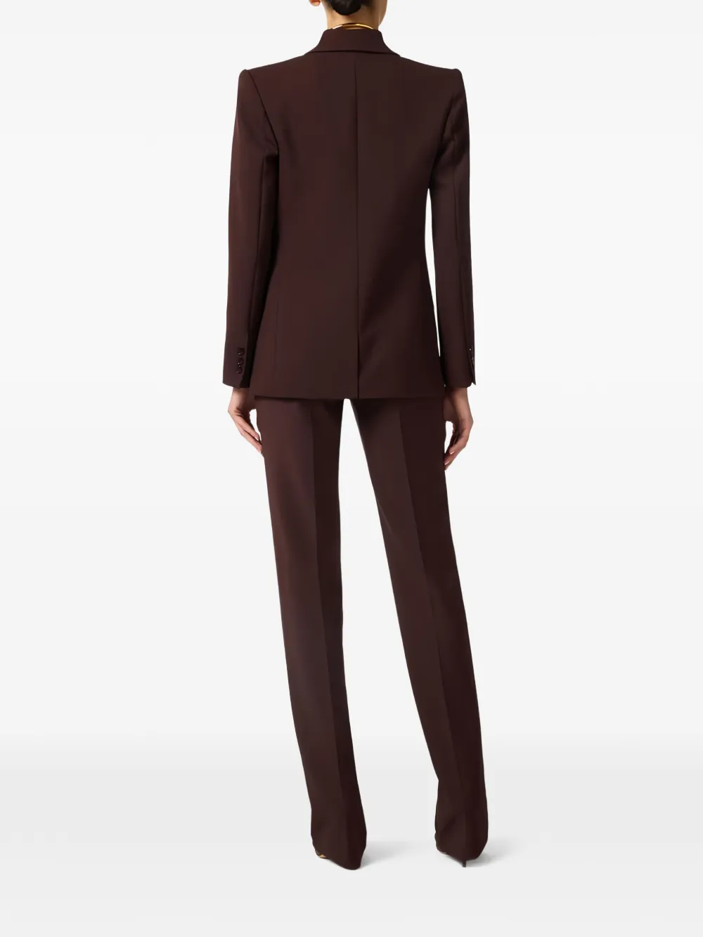 Elisabetta Franchi Jack van lichtgewicht crêpe Bruin