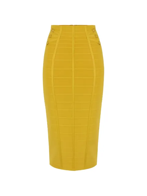 Elisabetta Franchi 3D knit embellished midi skirt