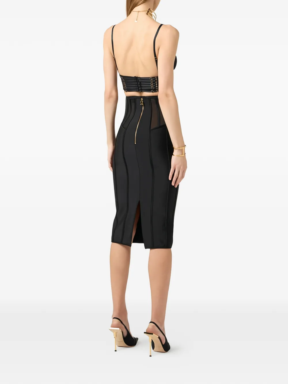 Elisabetta Franchi Bh met elastische band Zwart