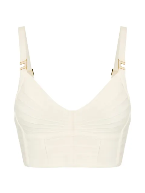 Elisabetta Franchi ribbing metal tank top