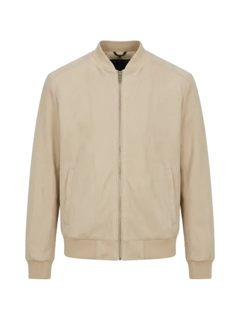 Tombolini suede-finish zip-up bomber jacket