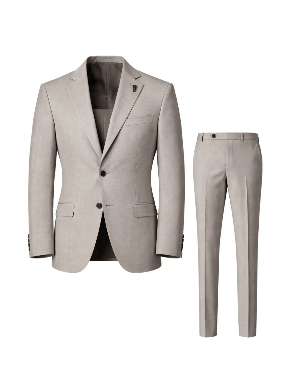Pal Zileri notched-lapel single-breasted suit - Toni neutri