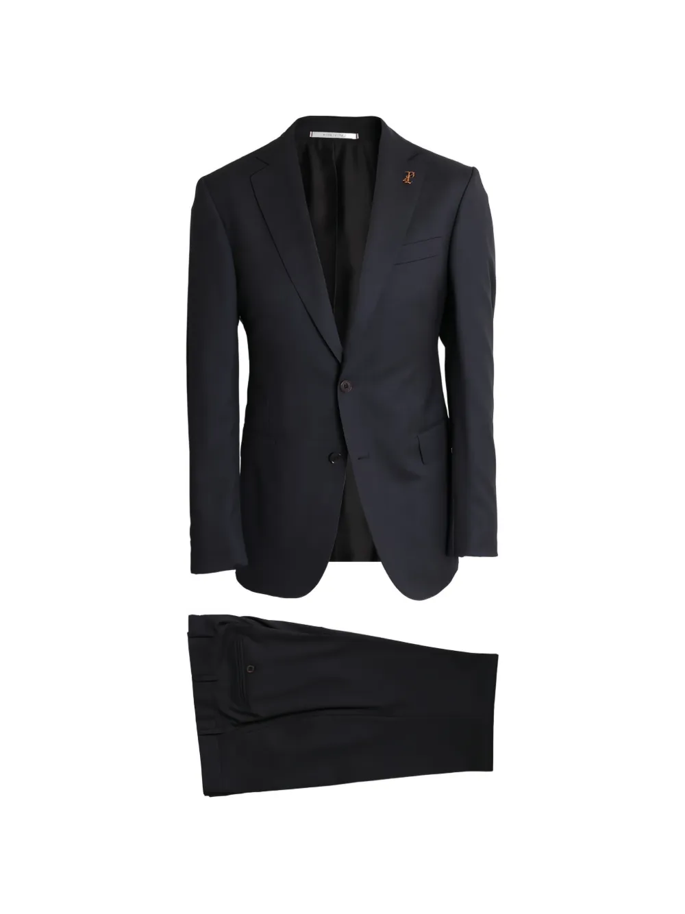 Pal Zileri logo-plaque single-breasted suit - Blu