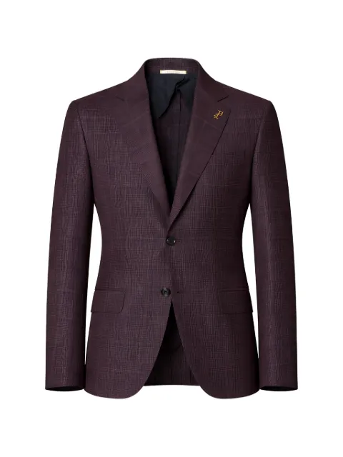 Pal Zileri check-pattern notched-lapel blazer