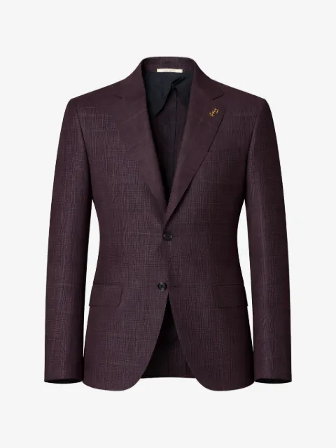 Pal Zileri check-pattern notched-lapel blazer