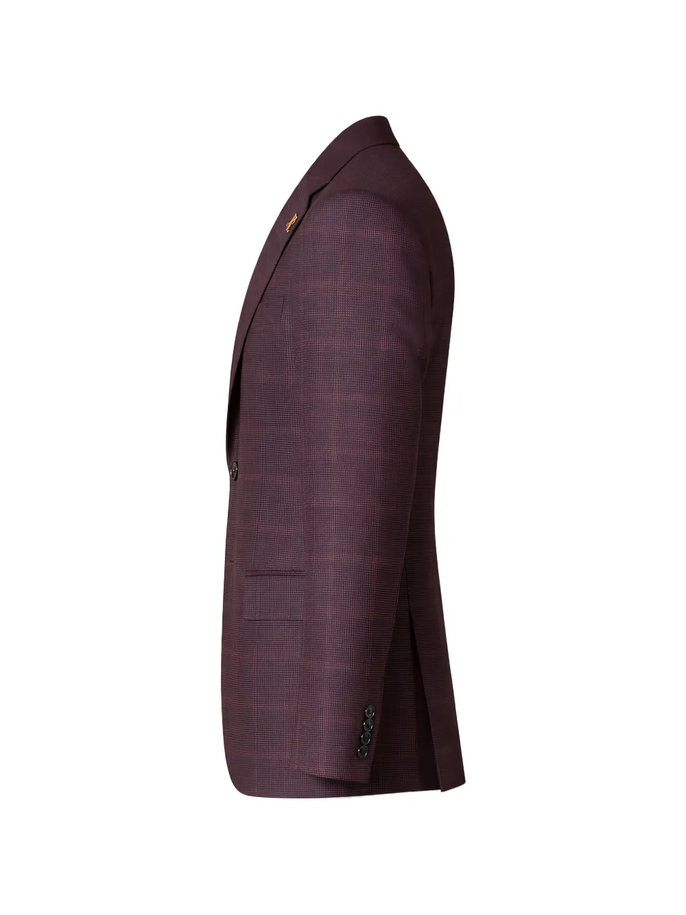 Pal Zileri Geruite blazer met gekerfde revers Rood