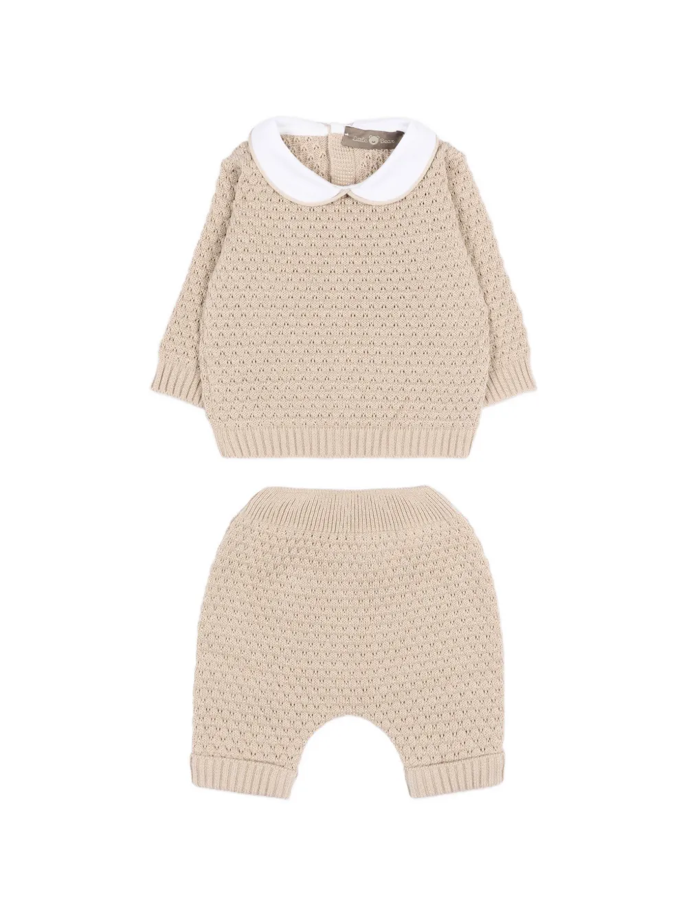 Little Bear collared trousers set - Toni neutri