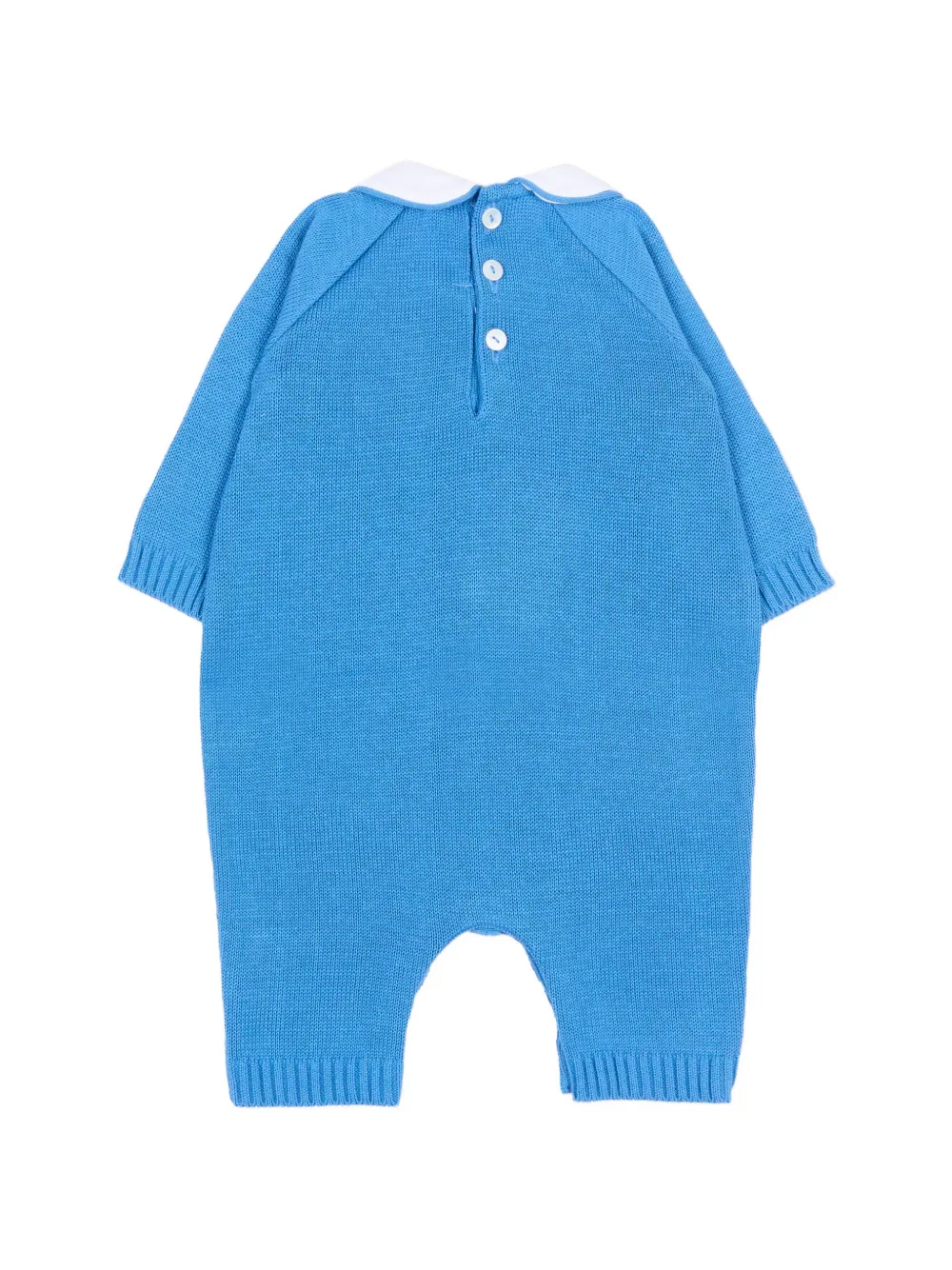  Little Bear Peter Pan-collar Romper - Blue 