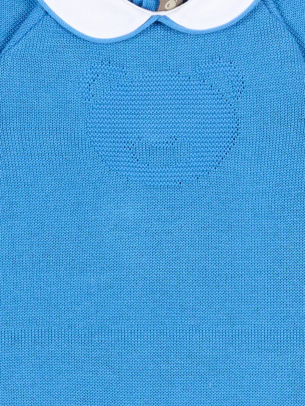  Little Bear Bear-appliqué Romper - Blue 