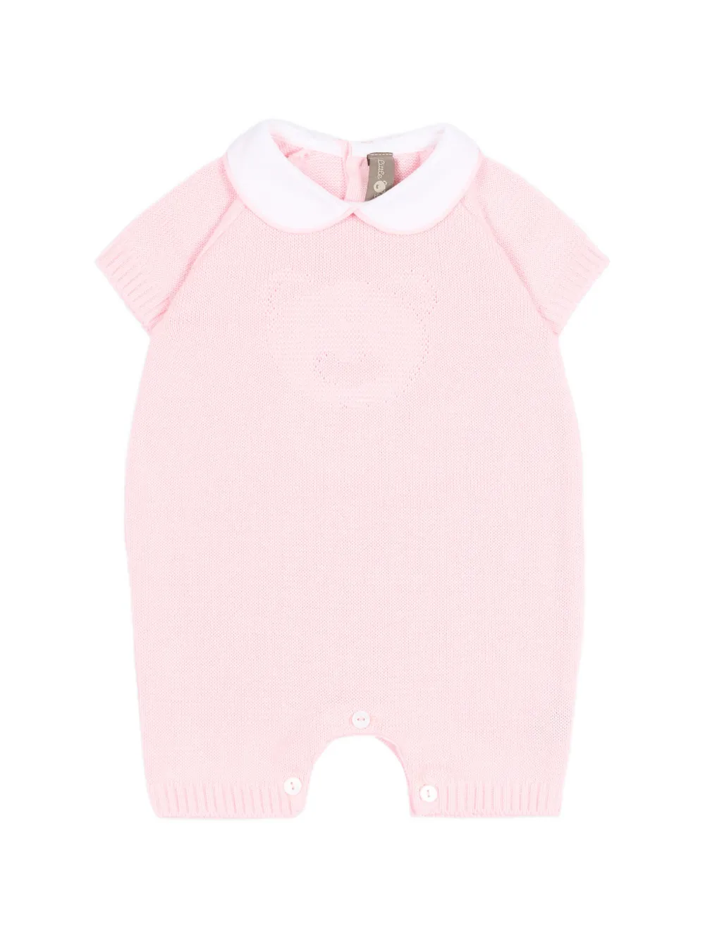 Little Bear collared romper - Rosa