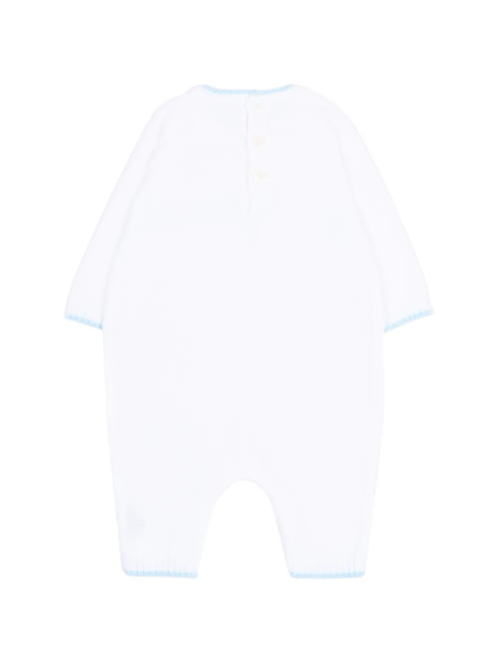 Little Bear Romper met teddybeerprint Wit