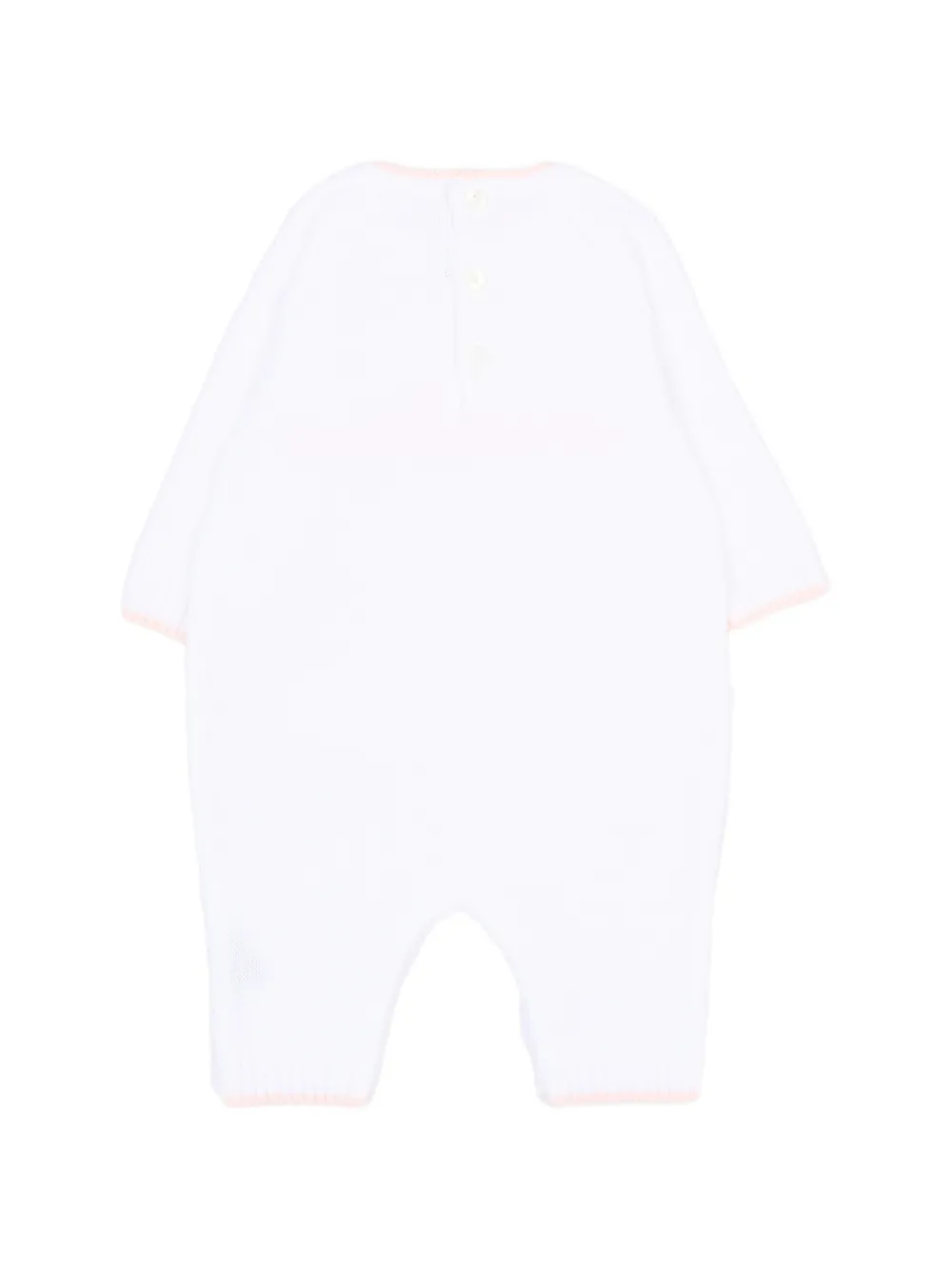  Little Bear Logo-detail Romper - White 