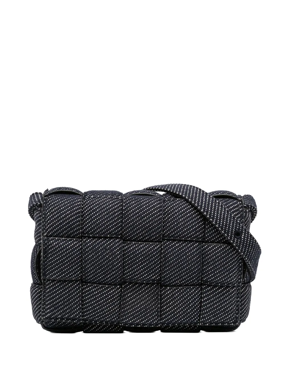 Bottega Veneta Pre-Owned 2012-2025 Denim Intrecciato Cassette Padded crossbody bag - Blu