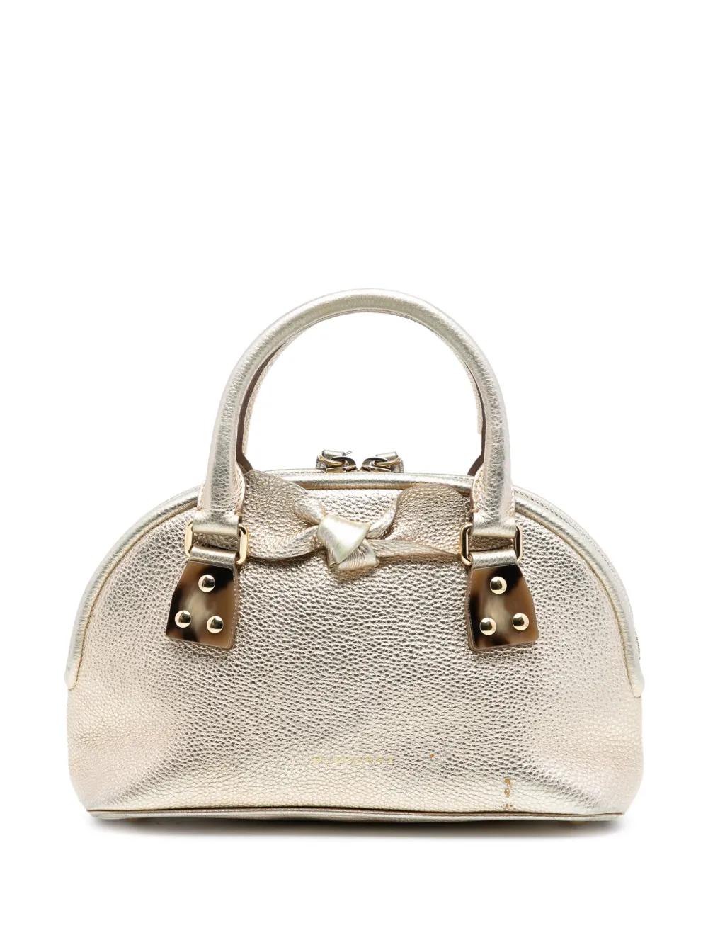 Burberry Pre-Owned 2000-2017 Small Grained Calfskin Bloomsbury Top Handle Bag satchel - Oro