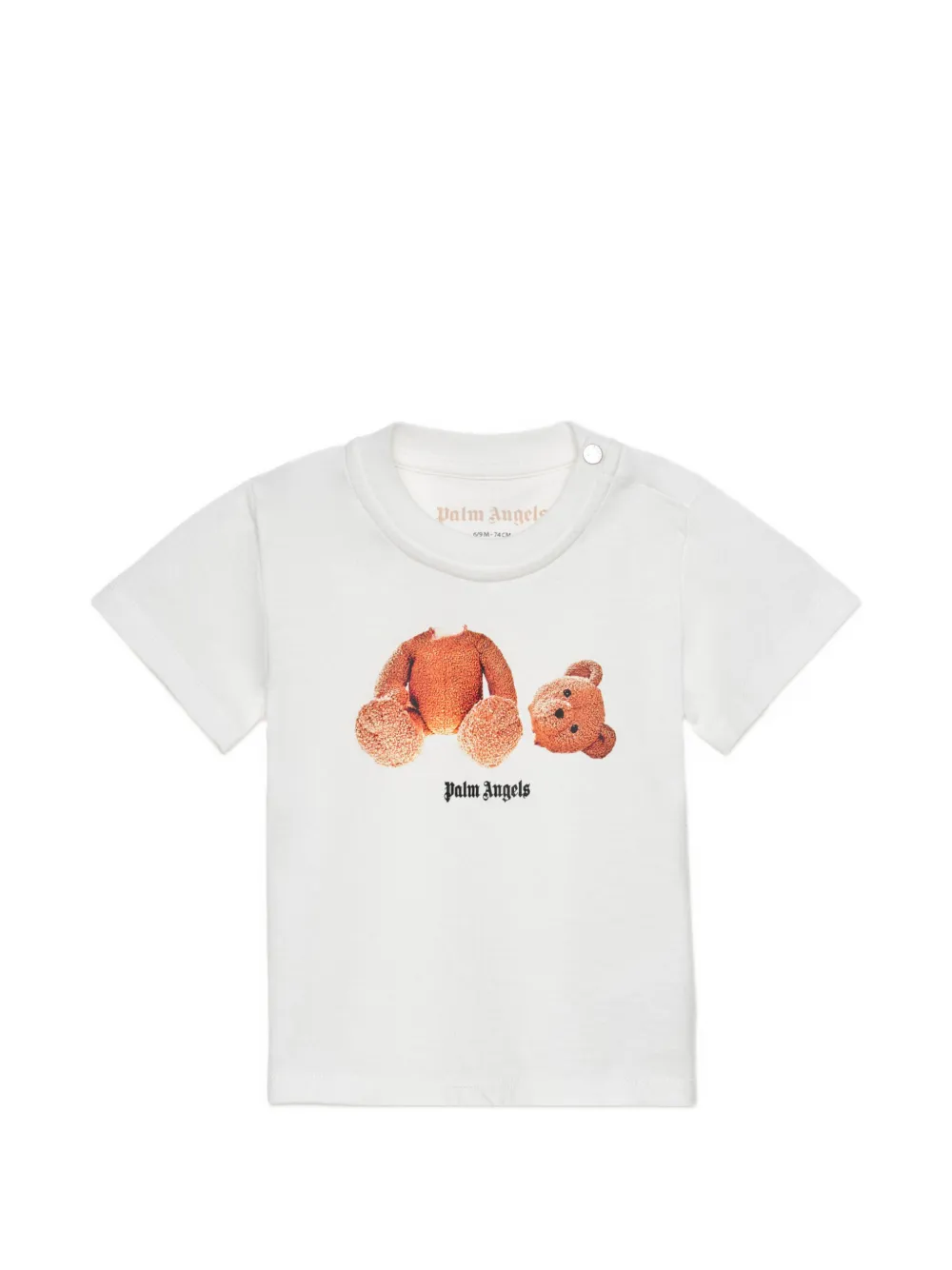 Palm Angels Kids Drie T-shirts met print Beige
