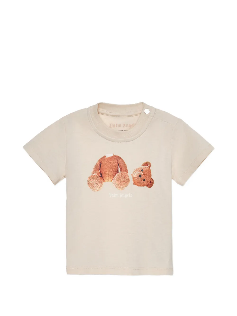 Palm Angels Kids Drie T-shirts met print Beige