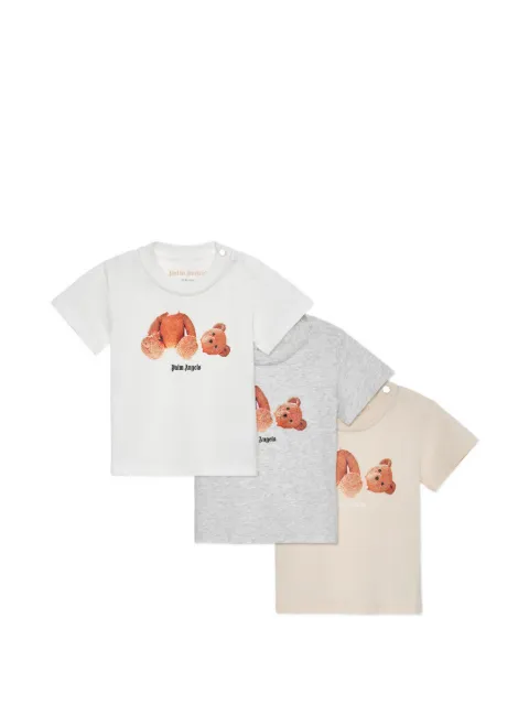 Palm Angels Kids printed short-sleeve T-shirt (set of three)