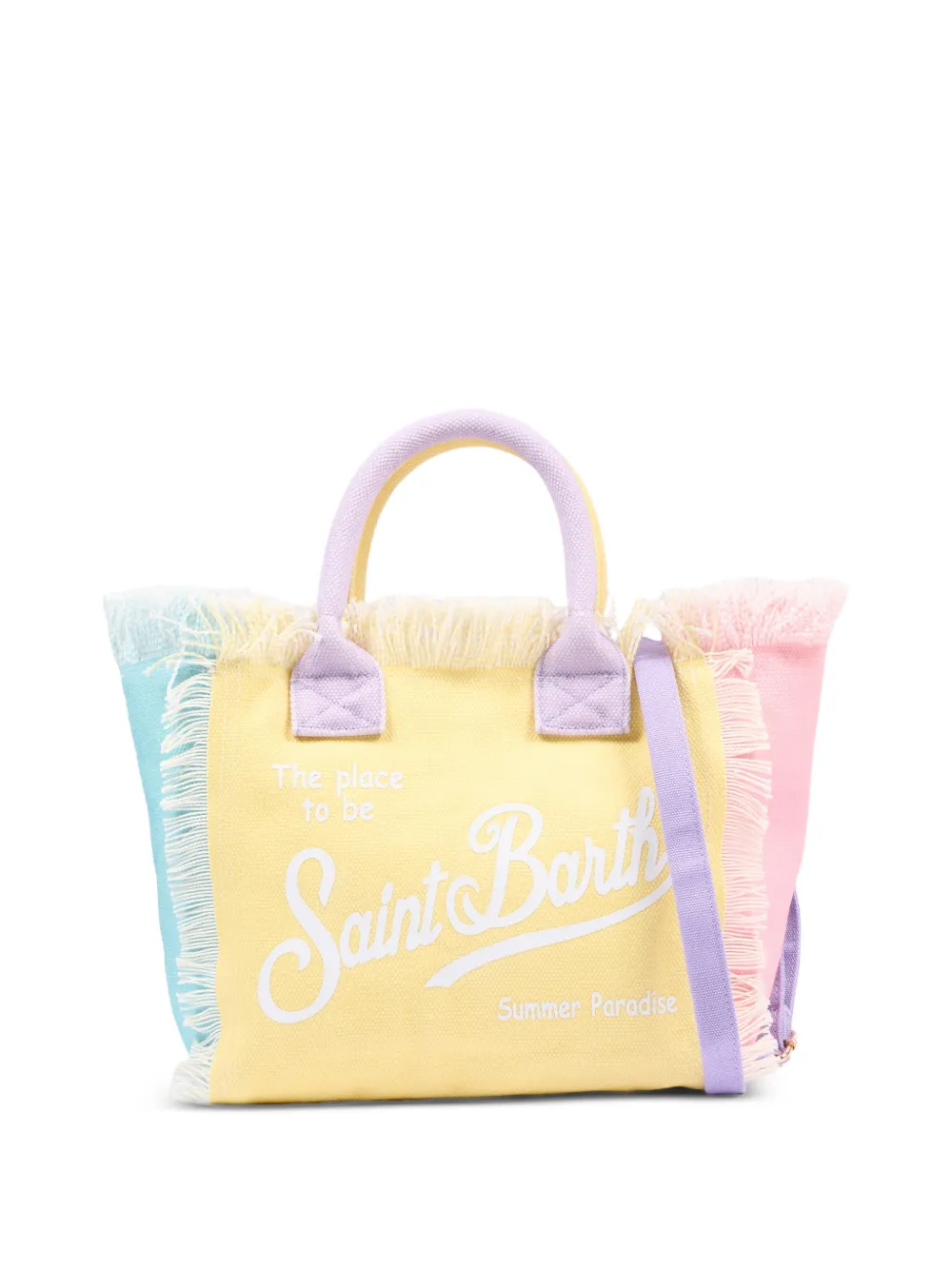 MC2 Saint Barth Kids fringed-detail tote bag - Gelb