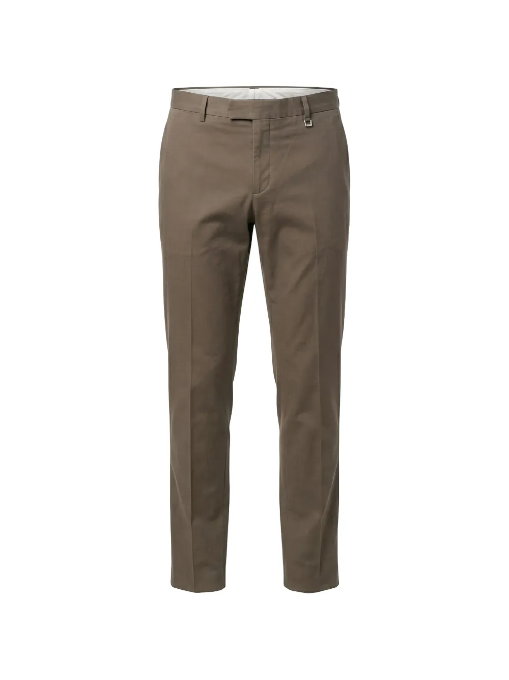 Tombolini straight-leg pressed-crease trousers - Braun