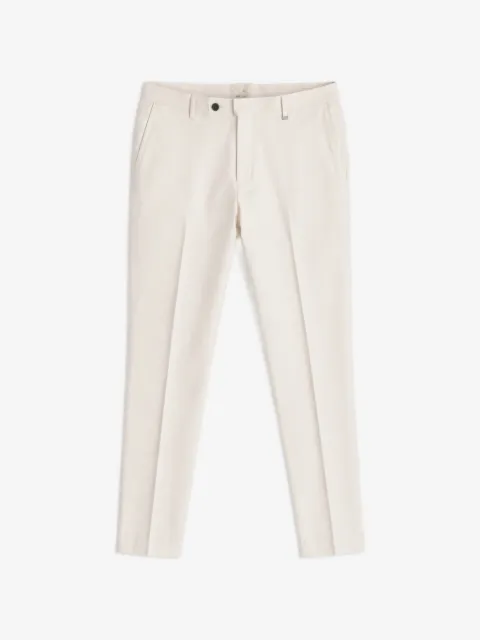 Tombolini pressed-crease tailored trousers