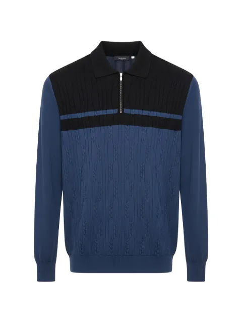Tombolini cable-knit quarter-zip sweater