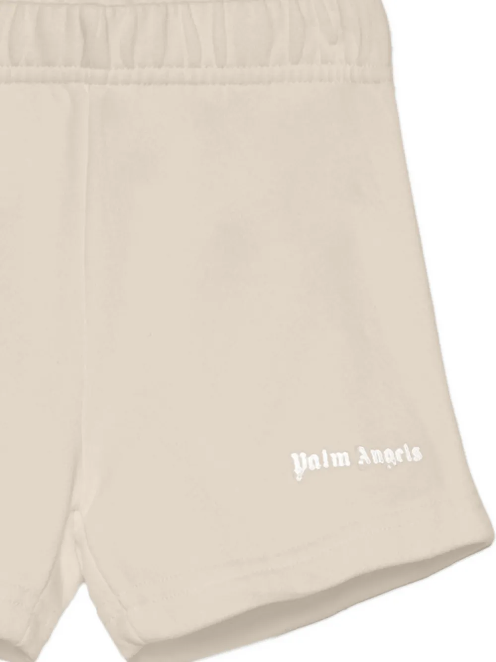 Palm Angels Kids Shorts met logo Beige
