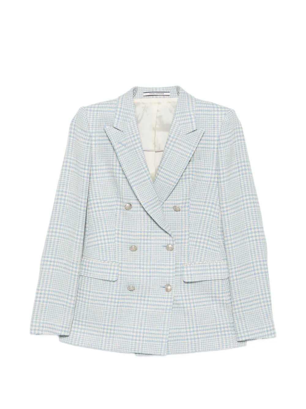 Tagliatore Parigi checked double-breasted blazer - Blu