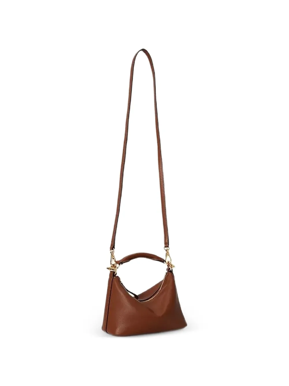 Lauren Ralph Lauren mini Blaike leather tote bag - Marrone