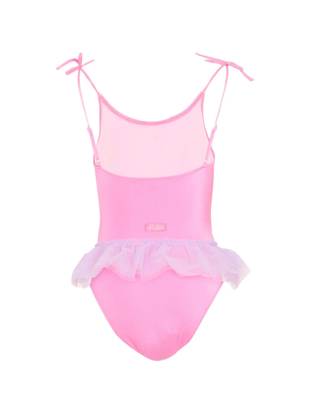  Mc2 Saint Barth Kids Heart-print Swimsuit - Pink 