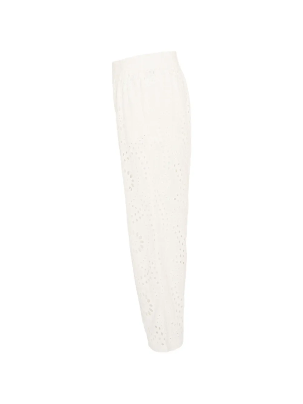  Mc2 Saint Barth Kids Eyelet-design Trousers - White 