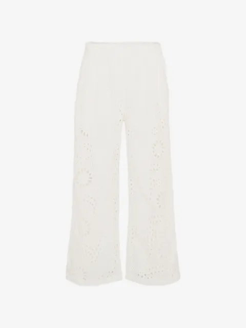 MC2 Saint Barth Kids eyelet-design trousers