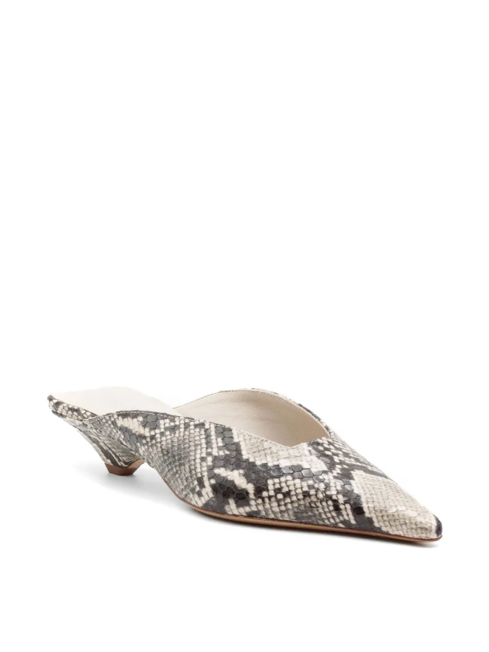 Vic Matie python print mules Wit