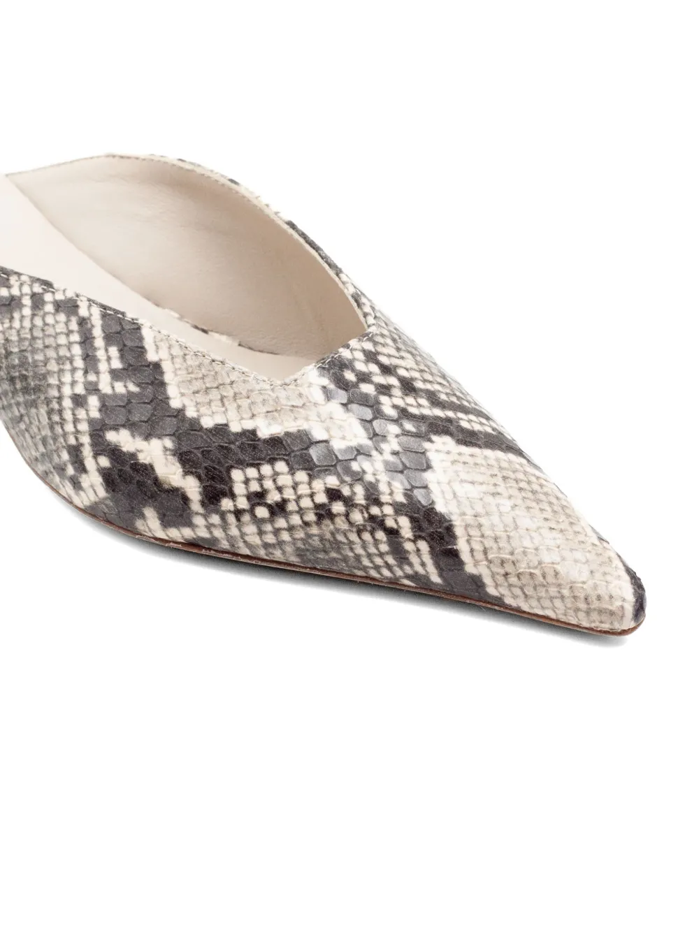 Vic Matie python print mules Wit