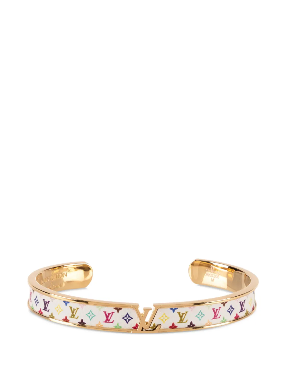 Louis Vuitton Pre-Owned x Takashi Murakami medium Monogram cuff bracelet - Oro