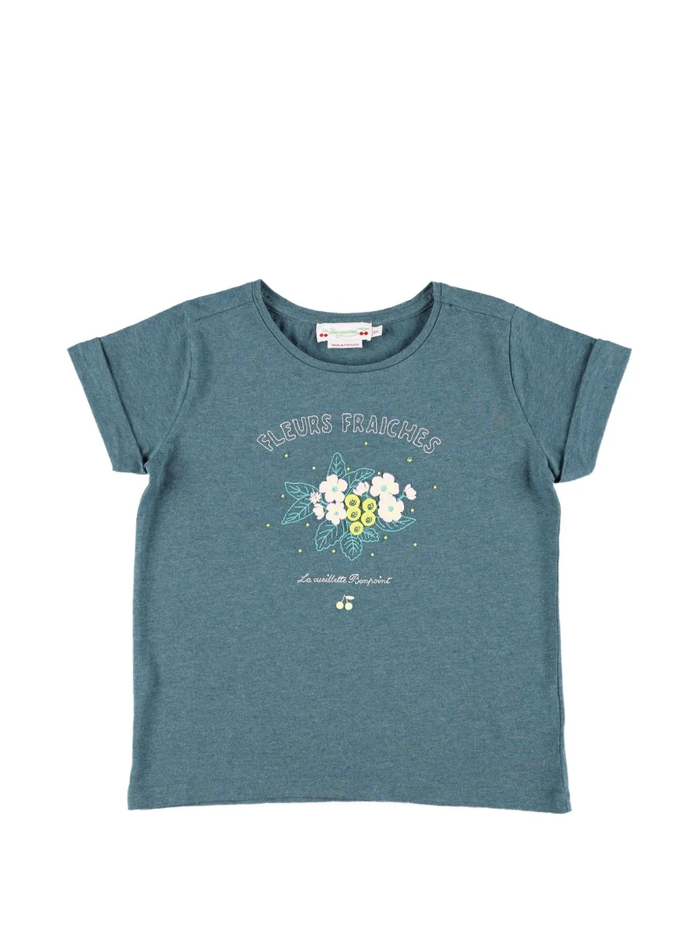 Bonpoint Cyana flower-print T-shirt - Blu