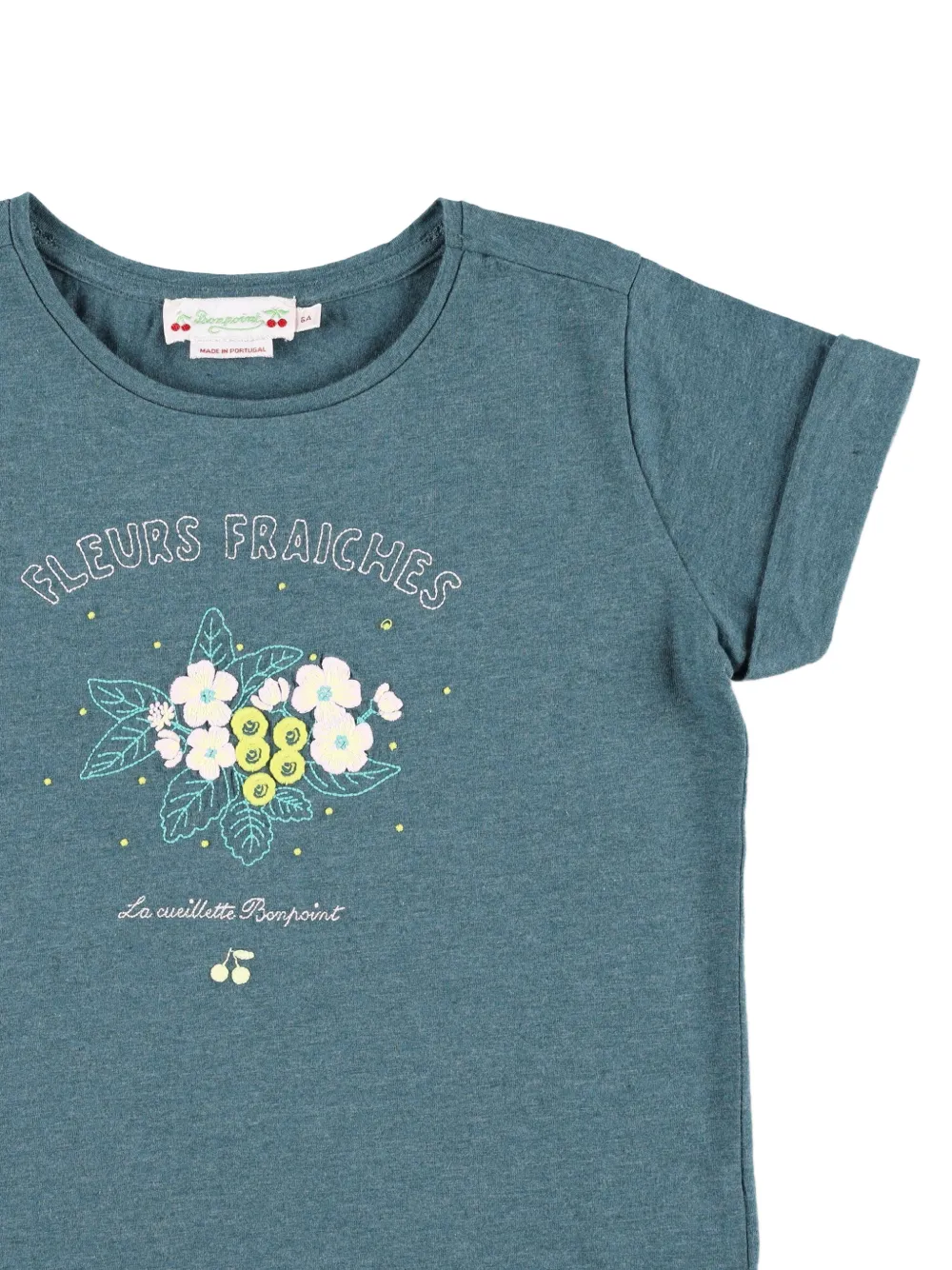  Bonpoint Cyana Flower-print T-shirt - Blue 