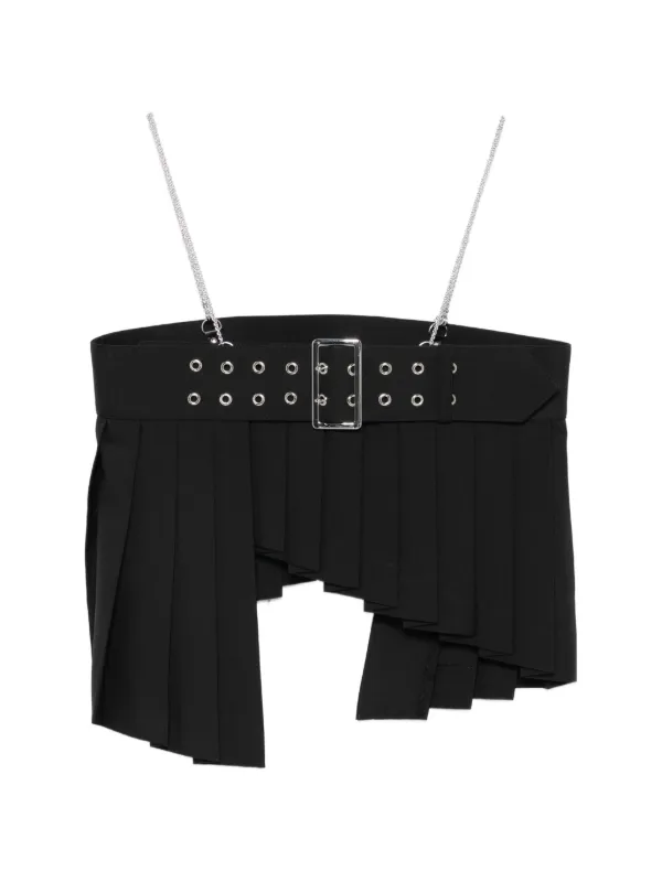 Noir Kei Ninomiya プリーツ ベルトジャケット | ブラック | FARFETCH JP