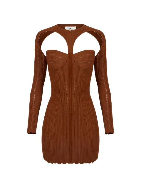 Elisabetta Franchi vestido corto con diseño calado