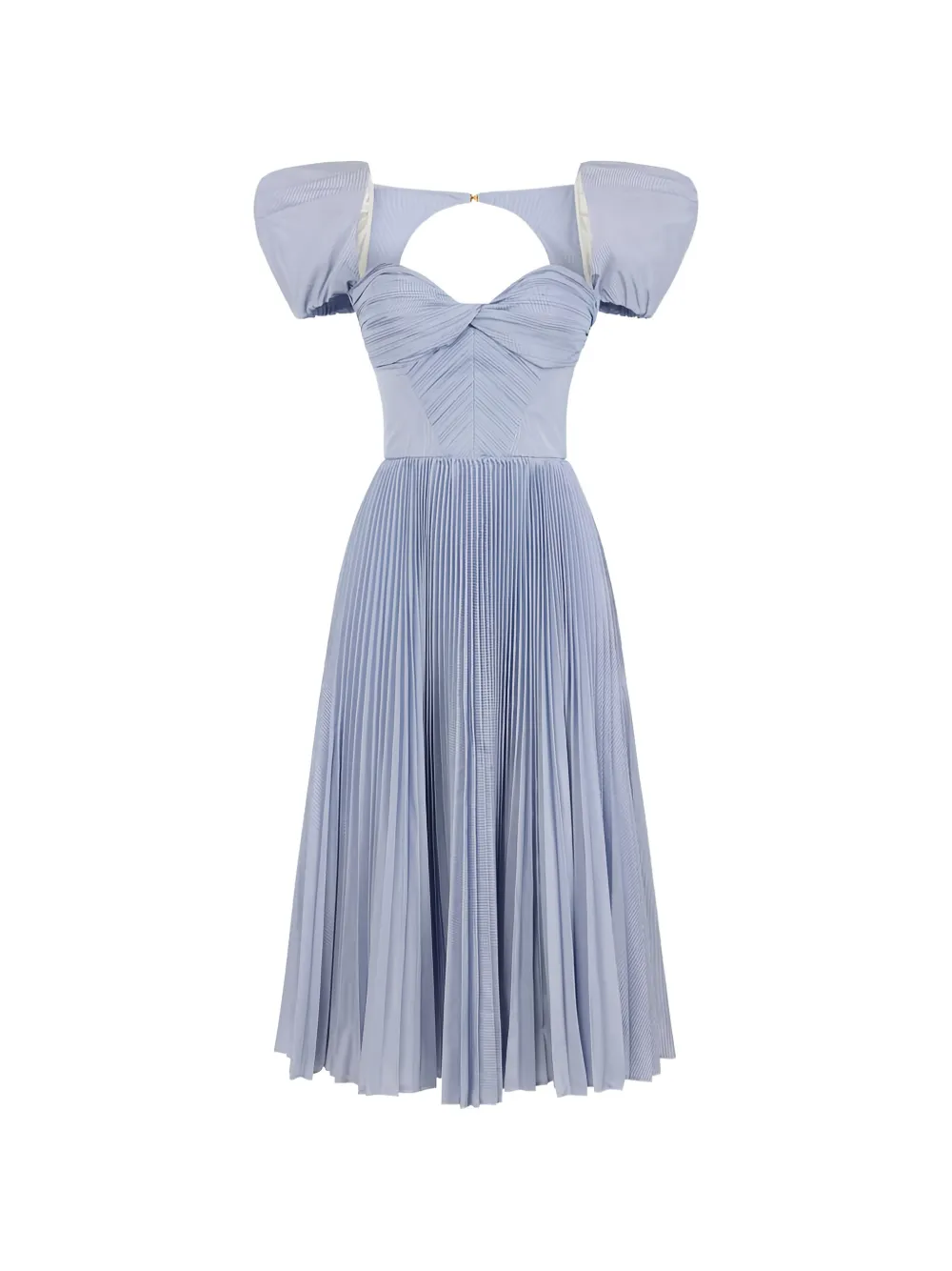 Elisabetta Franchi pleated midi dress - Blau
