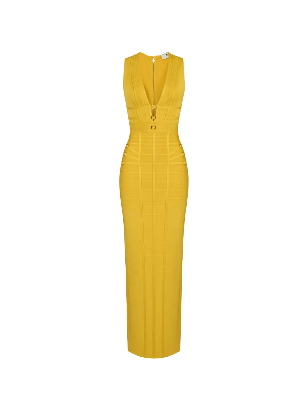 Elisabetta Franchi ribbed-knit maxi dress - Giallo