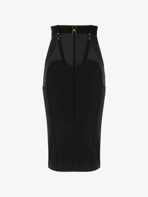 Elisabetta Franchi bustier skirt in lightweight crêpe and satin fabrics