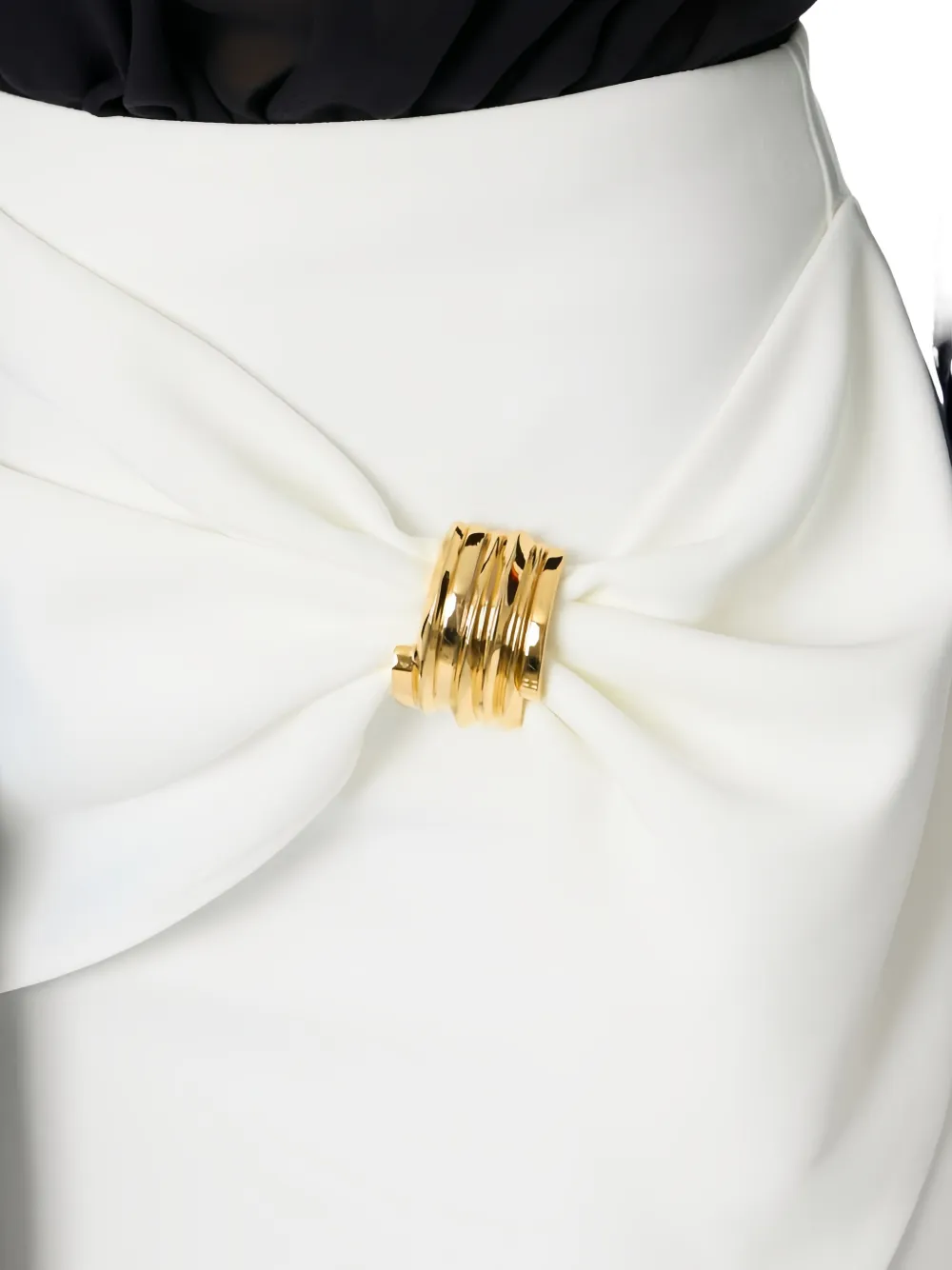Elisabetta Franchi Mini-rok met juwelen detail Wit