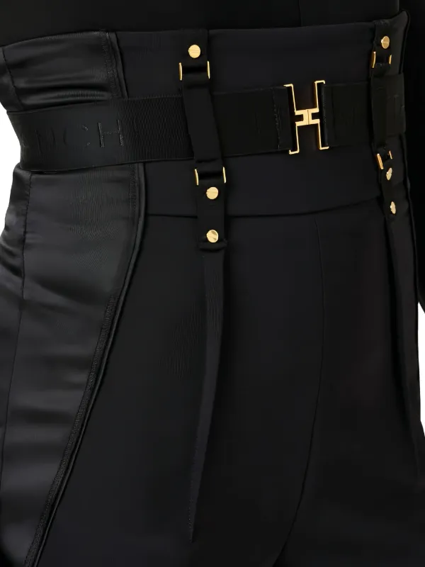 Elisabetta Franchi Bustier Trousers In Lightweight Crêpe And Satin