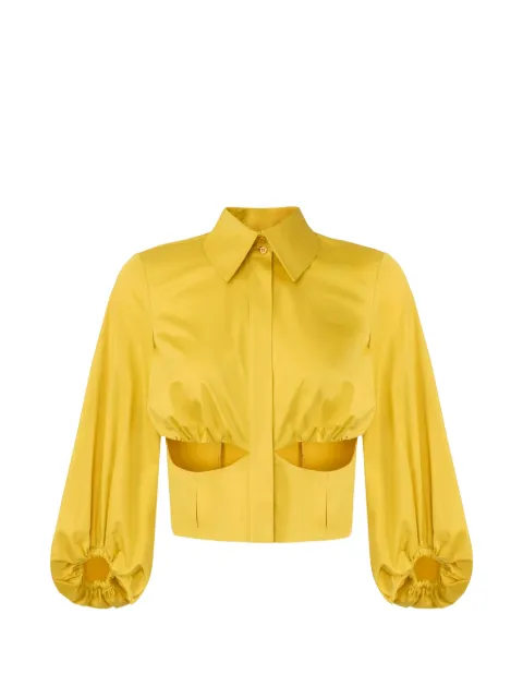 Elisabetta Franchi balloon-sleeves cut-outs shirt