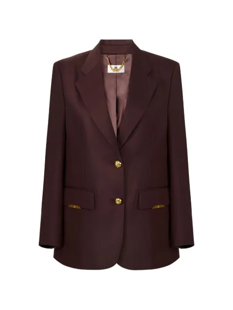 Elisabetta Franchi blazer con botones y placa de joya