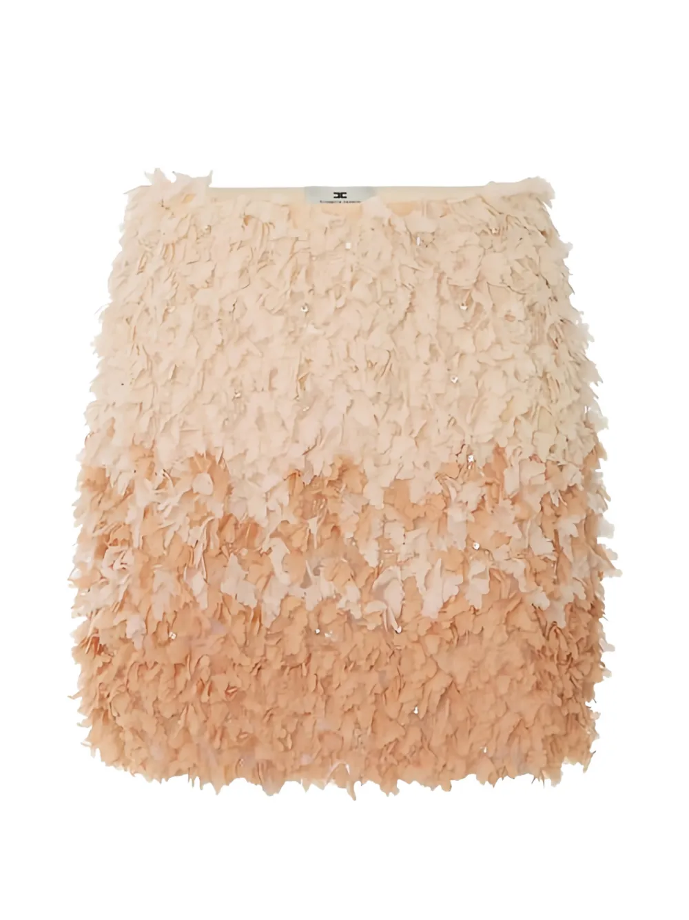 Elisabetta Franchi floral embroidered mini skirt - Toni neutri