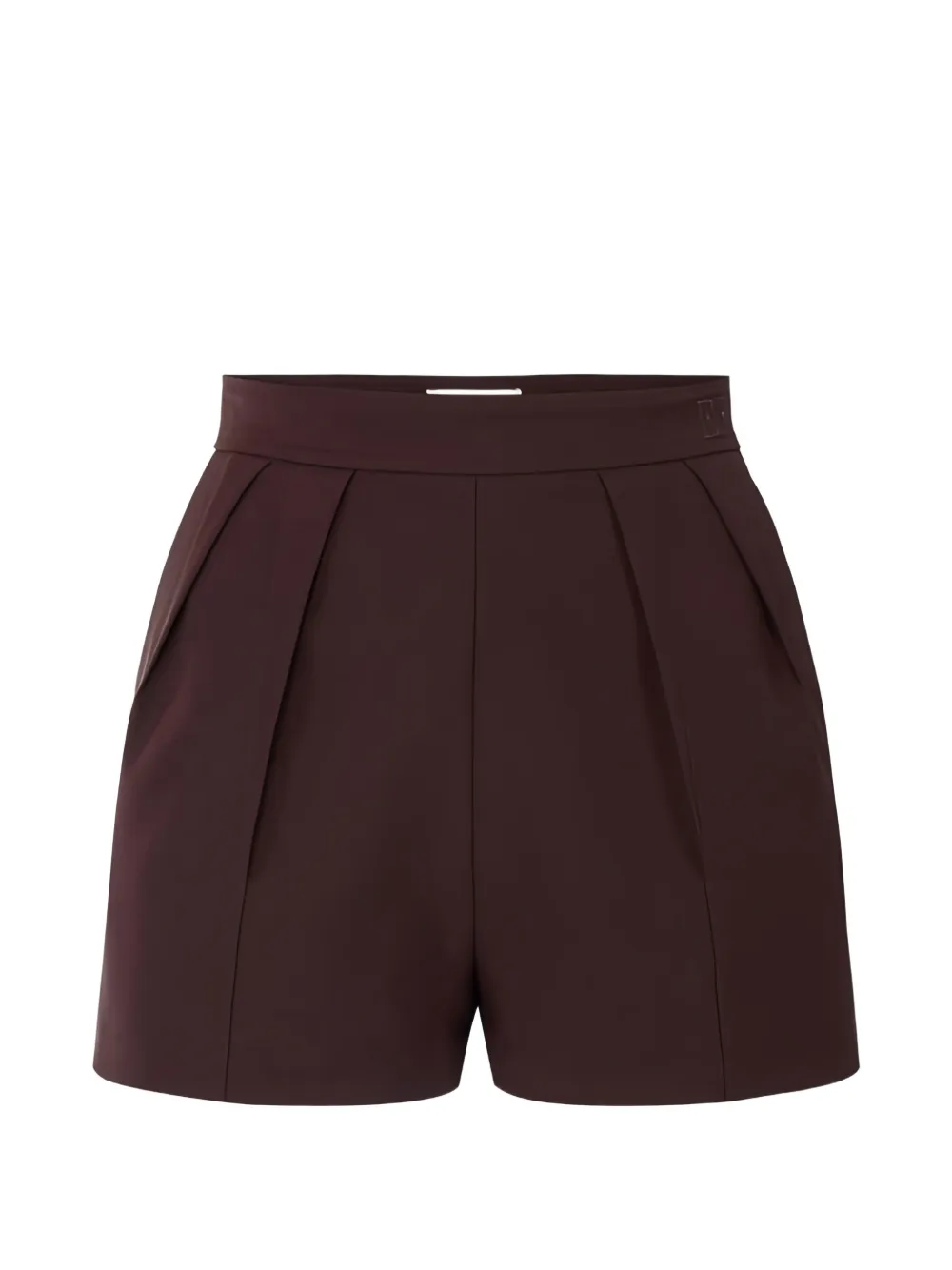 Elisabetta Franchi Shorts con logo - Marrone